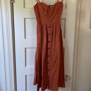 Reformation Cale Linen Dress size 2. New with tags